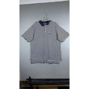 Polo Golf Ralph Lauren Polo Shirt Mens 2XL Navy White Stripe Felicita Cotton